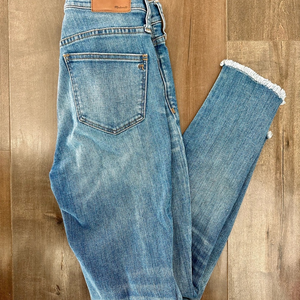 Madewell tulip hem skinny jeans